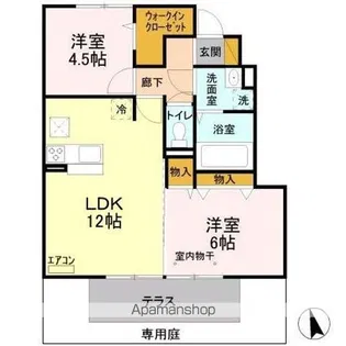 ラフィーユ【1階】の間取り