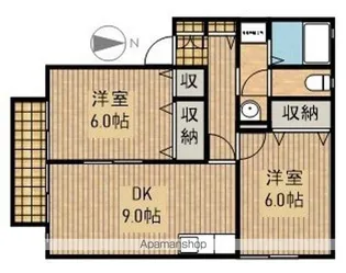 グランソル【2階】の間取り
