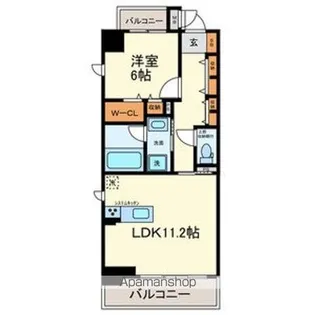 ARSARETH GOKISO【6階】の間取り