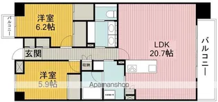 MAGNIFIQUE北桜塚【2階】の間取り