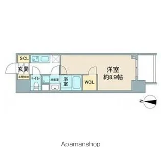 スリーアイランドタワー久屋大通【1階】の間取り