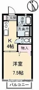 ディアスセフィラ【1階】の間取り