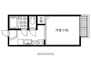 ハイツ銀華【102号室】の間取り