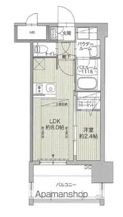 グランフォーレ博多ウォーターフロント【9階】の間取り