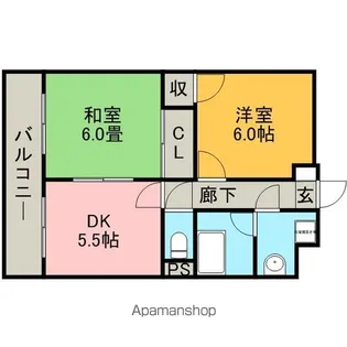 アルテハイム大野城【5階】の間取り