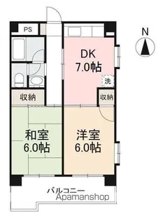 プラザ・アンジェロ【7階】の間取り