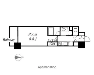 OKBアヴェニール菊井町【806号室】の間取り