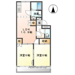 アンシャンテ【2階】の間取り