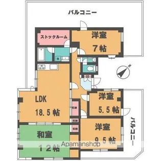 サンライズFMファーストマンション【4階】の間取り