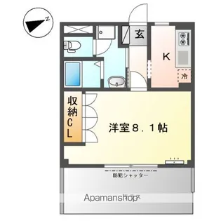 ルミナスガーデン【102号室】の間取り