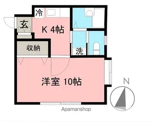 ハイムけやき【201号室】の間取り