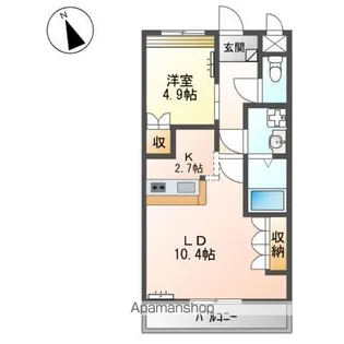 グランチェスタ【1階】の間取り