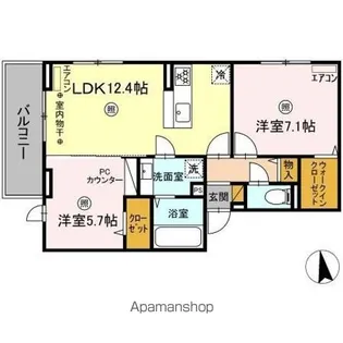 フォーリア A【3階】の間取り