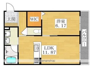 フォレナ東雲【3階】の間取り