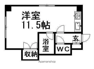 日勝ビル東札幌【601号室】の間取り