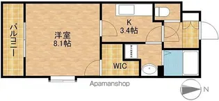 ARIES GARDEN【1階】の間取り