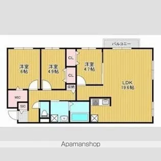 the residence 南平岸【410号室】の間取り