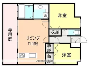 ゴールデンヴィラMⅢ【107号室】の間取り