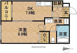 LAUREL COURT 田町(ローレルコート田町)【2階】の間取り