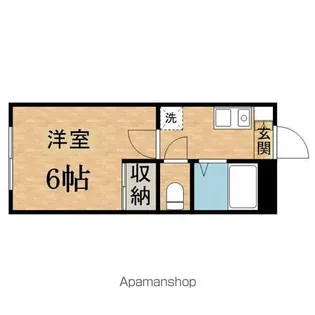 コーポファミーユ【105号室】の間取り