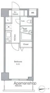 レジディア上落合【1階】の間取り