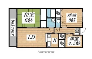 ソシア小野【103号室】の間取り