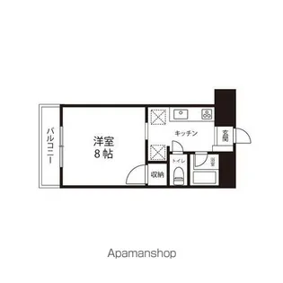 エルミタージュ仙台【110号室】の間取り