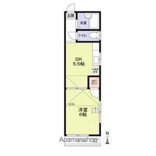 さくらハウス前原【2階】の間取り