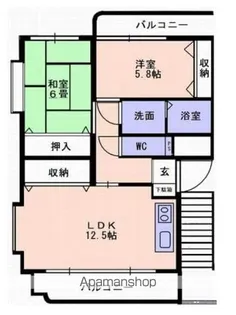 ユーミーⅠ【1階】の間取り