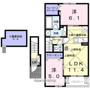 ジェルメIX【2階】の間取り