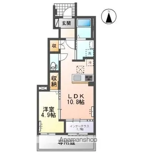 木曽川町門間南屋敷新築アパート【1階】の間取り