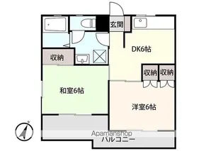 長野県長野市川中島町上氷鉋【マンション】の間取り