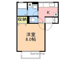 ロイスライブK A【2階】の間取り