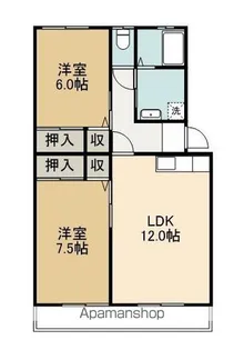 パークタウンⅠ【302号室】の間取り