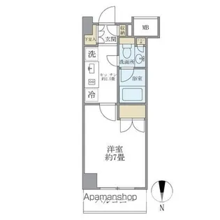 東京都杉並区和田1丁目【マンション】の間取り