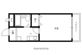 グレース紫竹【208号室】の間取り