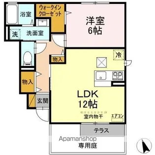 ベル・アジュール B棟【1階】の間取り