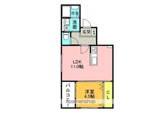 Champignon Futsukaichi【1階】の間取り