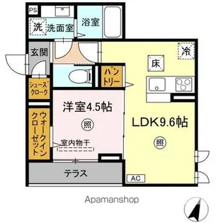 レーヴ・ウェル松代【1階】の間取り