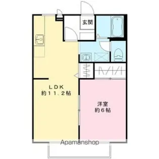 レインボーハイツ【2階】の間取り