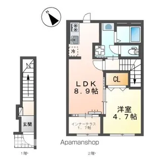 (仮)スターテラスⅡ東川口町【2階】の間取り