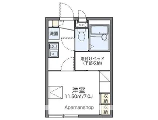 レオパレスディアコート【2階】の間取り