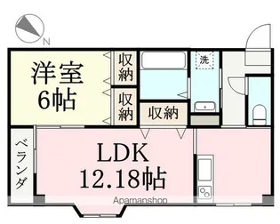 MAJO MAJO【205号室】の間取り