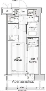 グランフォーレ大橋プレミア【1階】の間取り