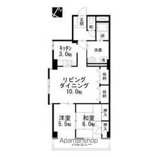 プリミエール祖父江【2階】の間取り