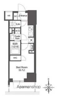 コンフォリア東新宿【3階】の間取り