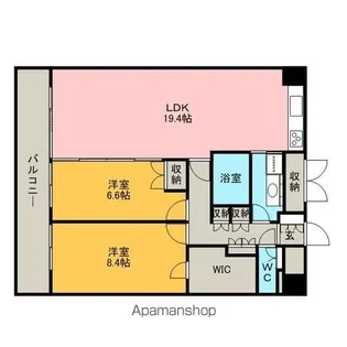 グラン・アベニュー名駅【10階】の間取り