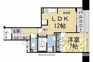 プレティナージュ御池東洞院【503号室】の間取り