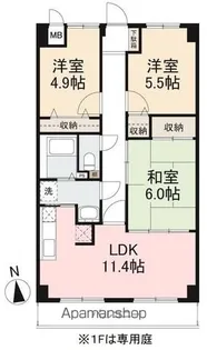 スカール太田南【3階】の間取り