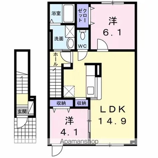 B・Bグレイス【2階】の間取り